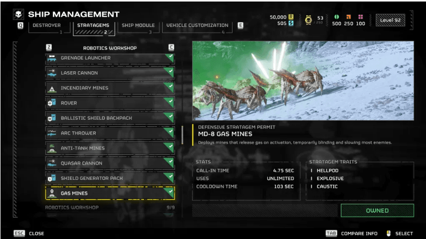 MD-17 Gas Mines( HellDivers 2)