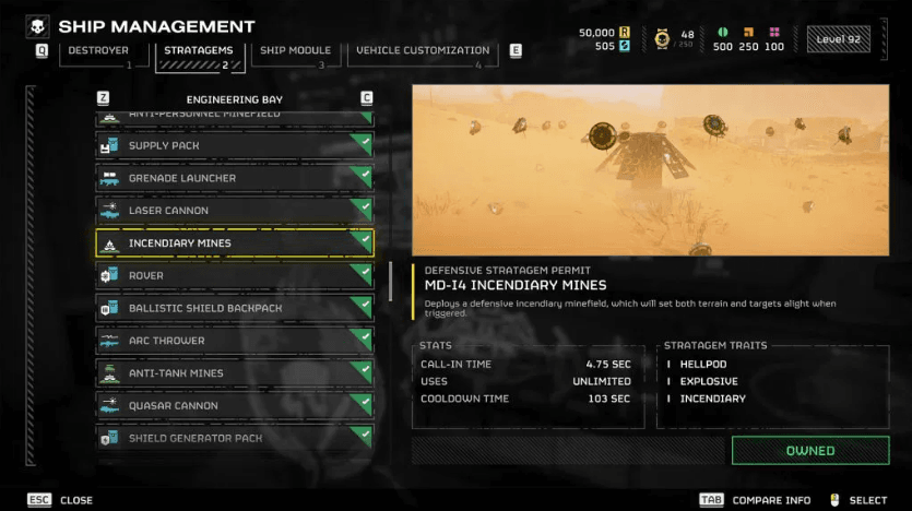 MD-I4 Incendiary Mines( HellDivers 2)